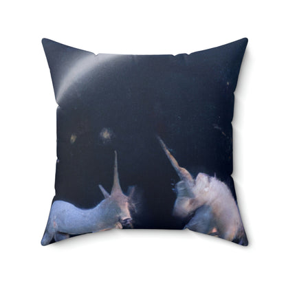 "Moonlit Mystique" - The Alien Square Pillow