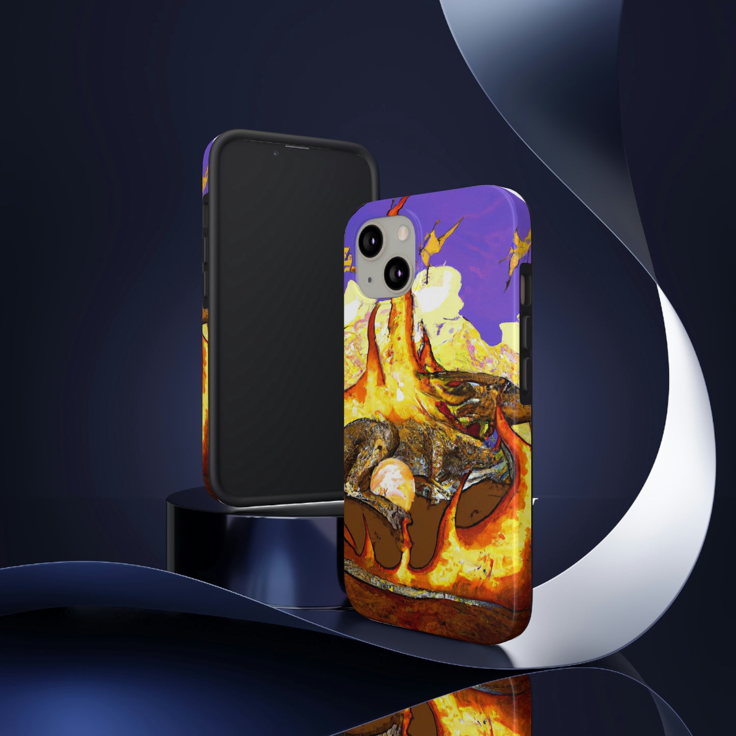 „Ein schlummernder Drache in höllischer Umarmung“ – The Alien Tough Phone Cases