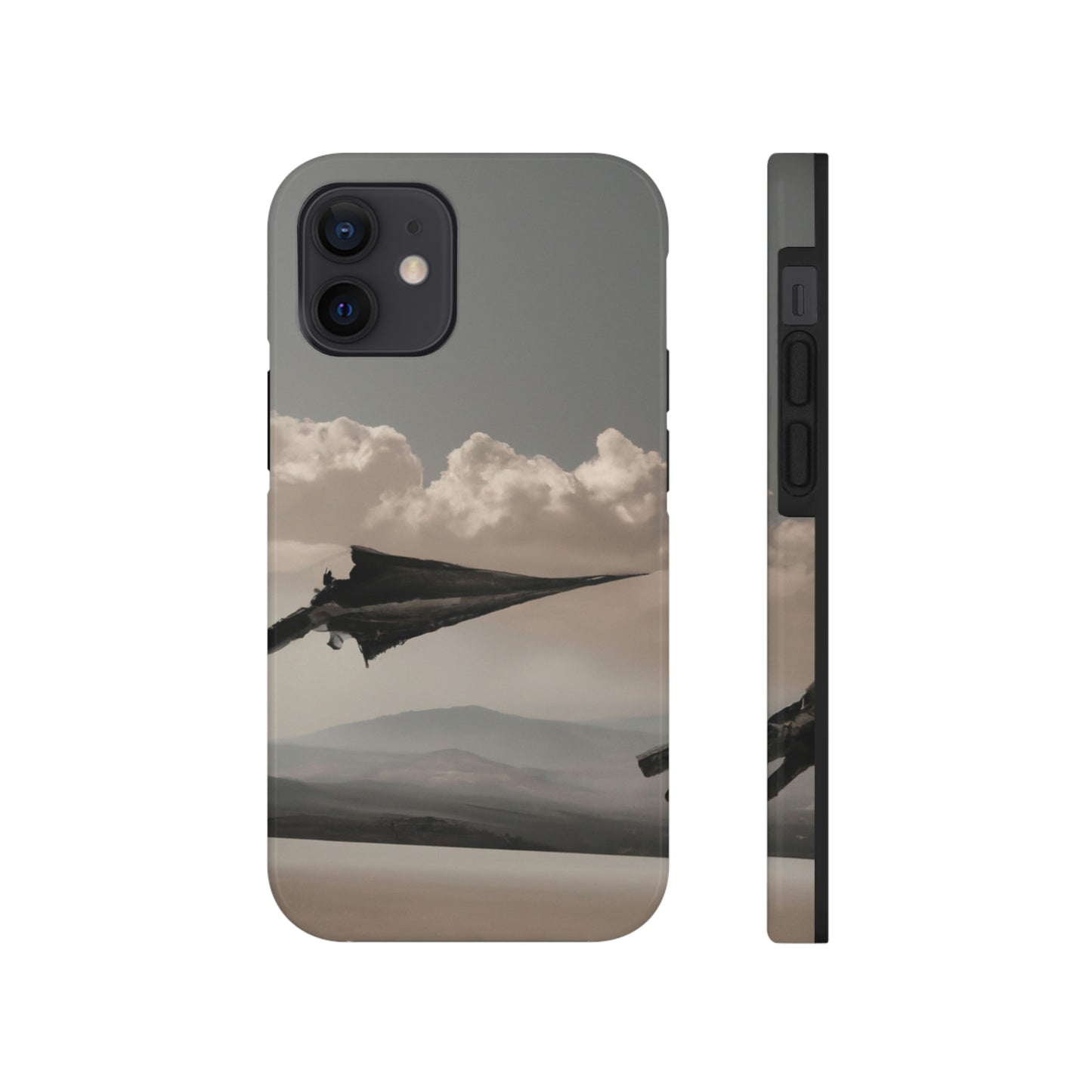 "A Warrior's Last Stand: The Battle Against the Metal Dragon" - Die Alien Tough Phone Cases