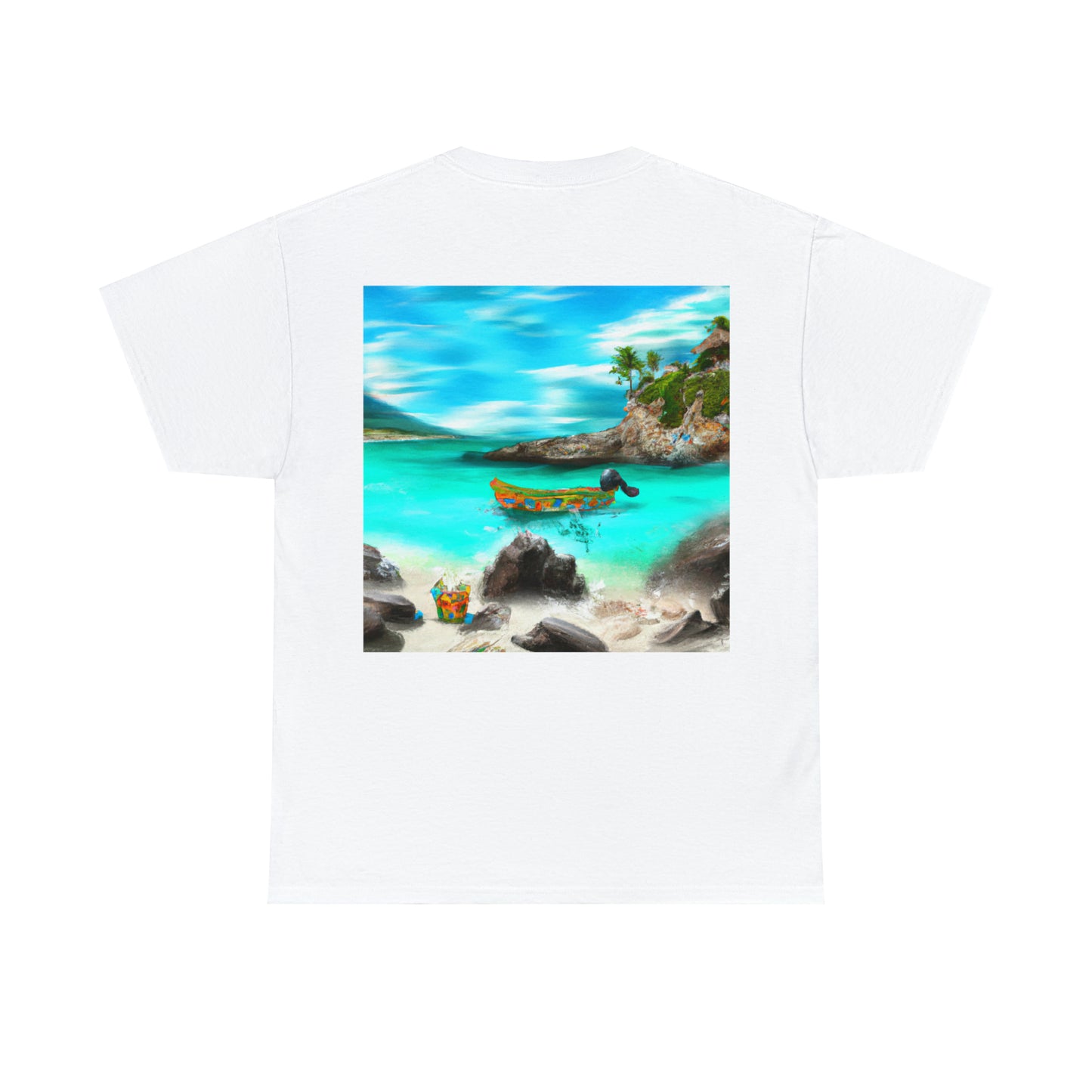 "Fiesta Caribeña en la Playa - Una Exploración Digital de la Cultura Mexicana" - La Camiseta Alien