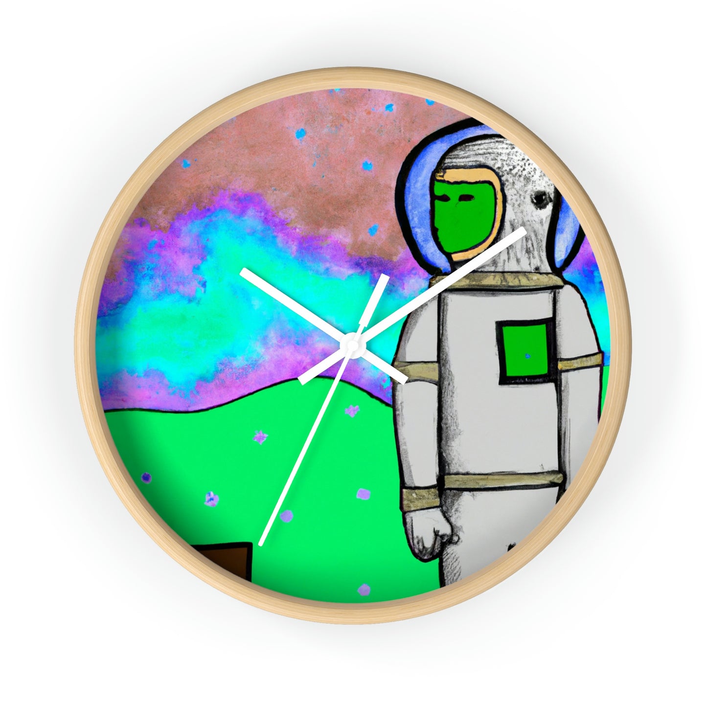 "Alone in the Alien Sky" - The Alien Wall Clock