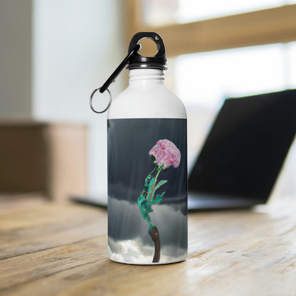 "Aight Against the Storm: The Story of a Lonely Flower" - The Alien Stainless Steel Water Bottle