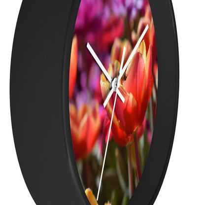 "The Busy Bee's Tulip Trawl" - The Alien Wall Clock