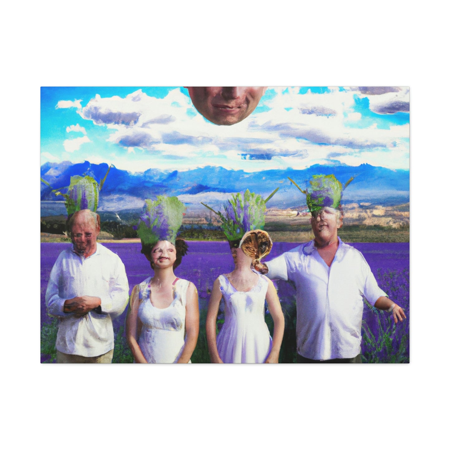 "Reunión familiar de lavanda: una celebración floreciente" - The Alien Canva