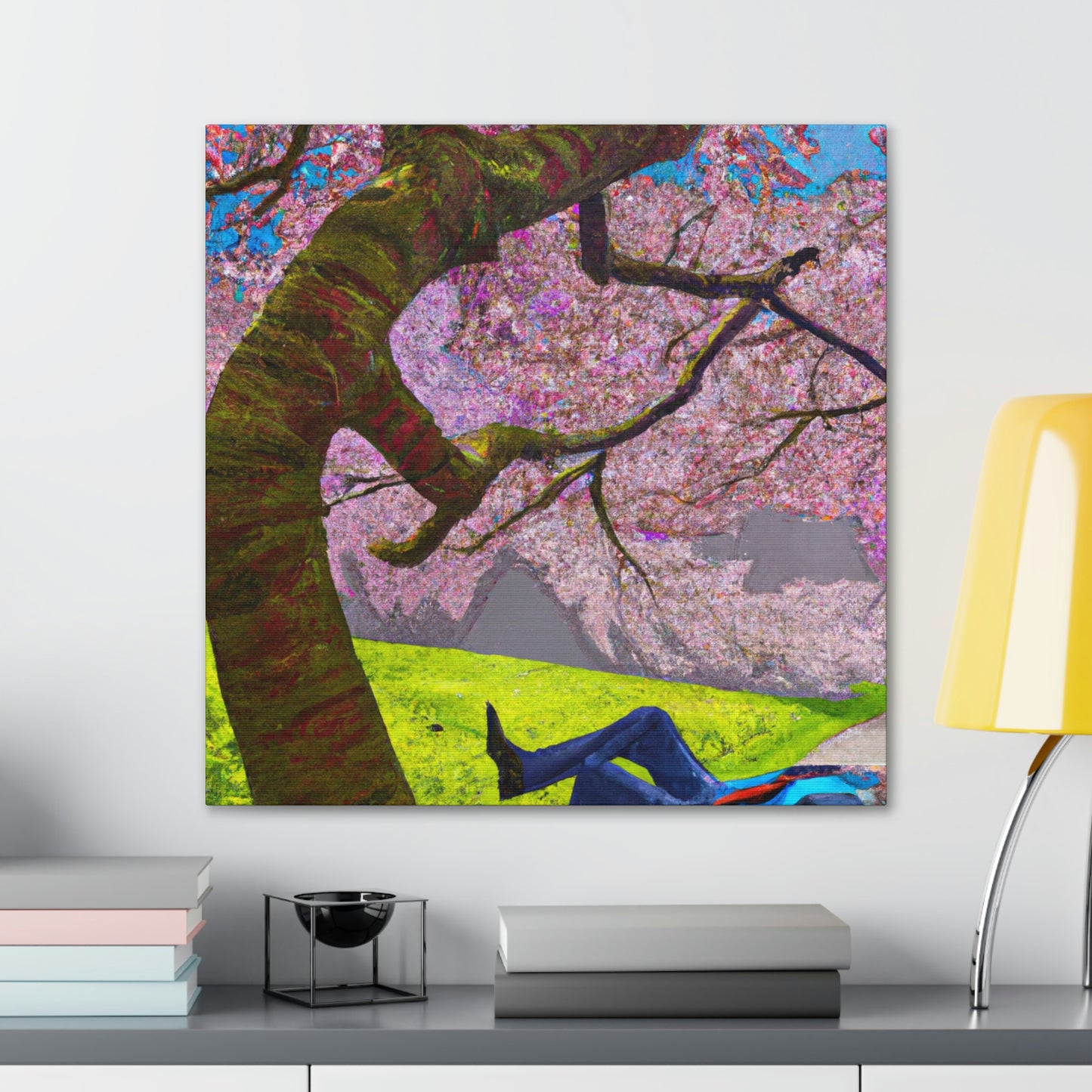 "A Moment of Calm Beneath the Cherry Blossoms" - The Alien Canva