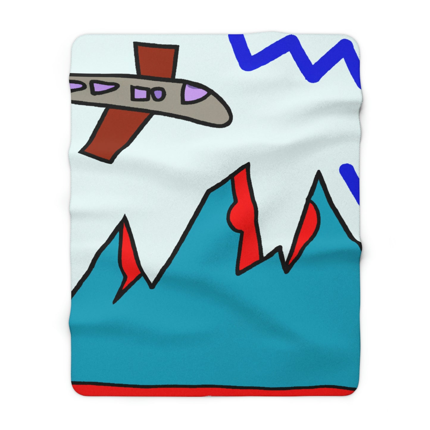 "Eye to Eye with Nature's Challenge" - The Alien Sherpa Fleece Blanket