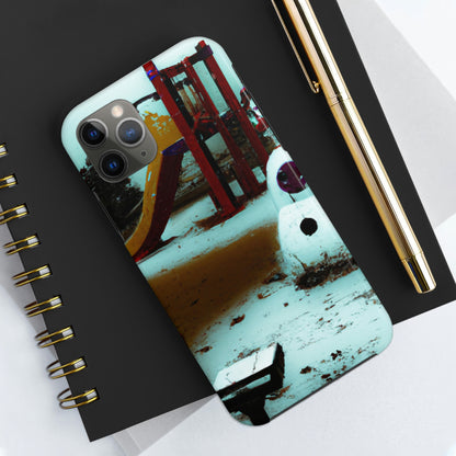 "Melancholy Snowman in a Silent Playground" - The Alien Tough Phone Cases