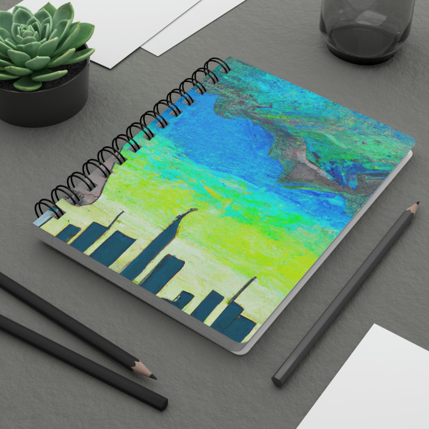 "Majestic Morning Reflections" - The Alien Spiral Bound Journal