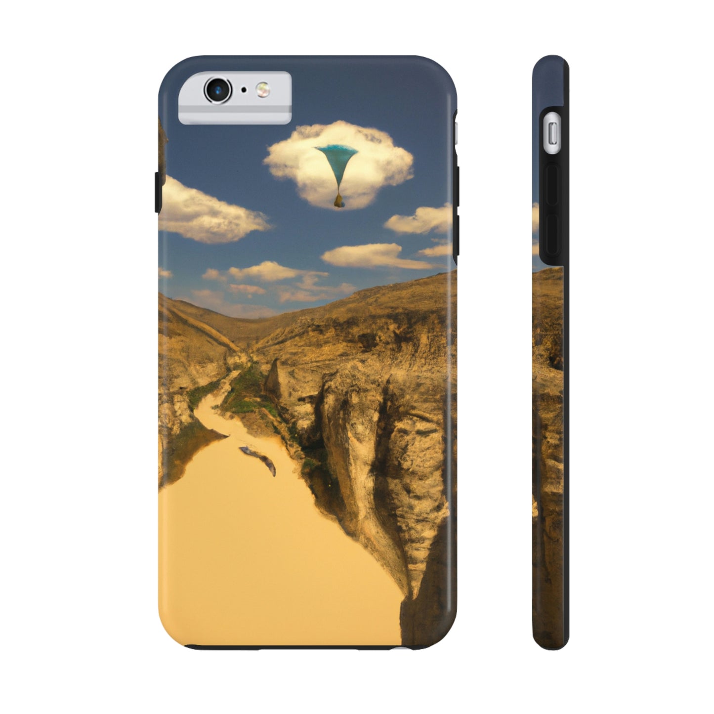 "Feline Flight Over the Grand Gulch" - Die Alien Tough Phone Cases