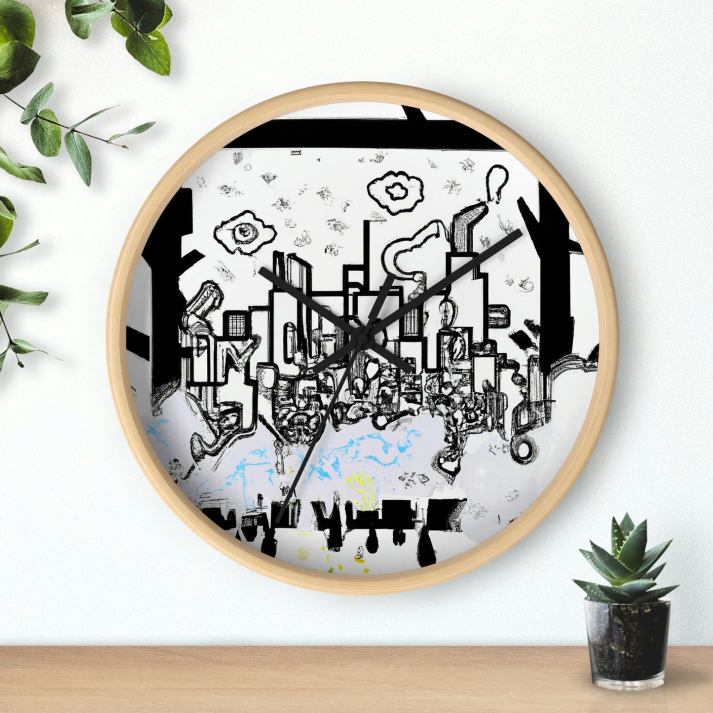 "Ghostly Haze: The Forgotten City". - The Alien Wall Clock