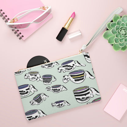 "A Purr-fectly Precious Tea Party Parade" - Die Alien Clutch Bag