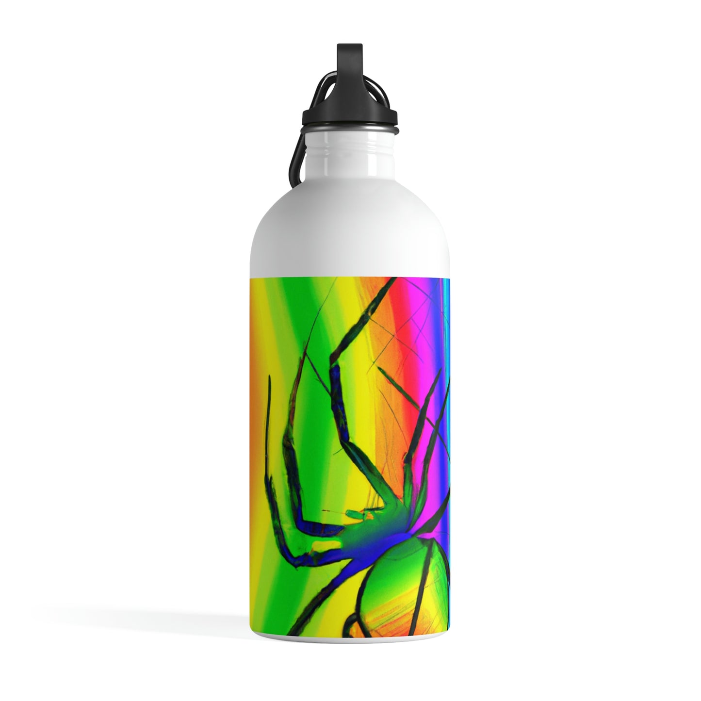 "A Spinnerette's Prismatic Web" - The Alien Stainless Steel Water Bottle