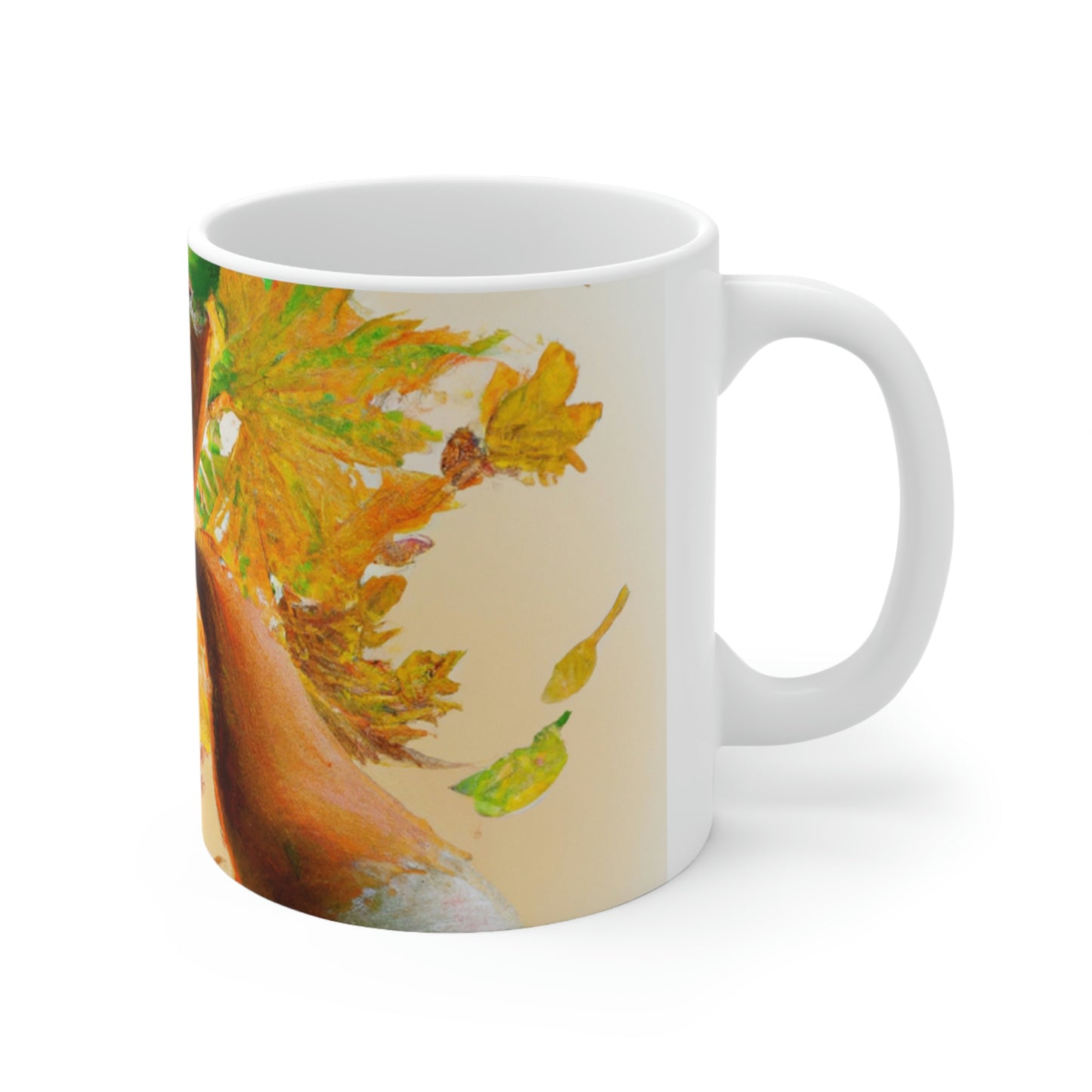 "Autumnal Adventure: A Fox's Mischief" - The Alien Ceramic Mug 11 oz