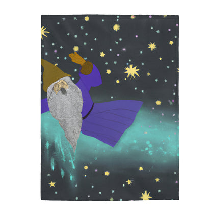 "The Star-Crossed Wizard" - The Alien Velveteen Plush Blanket