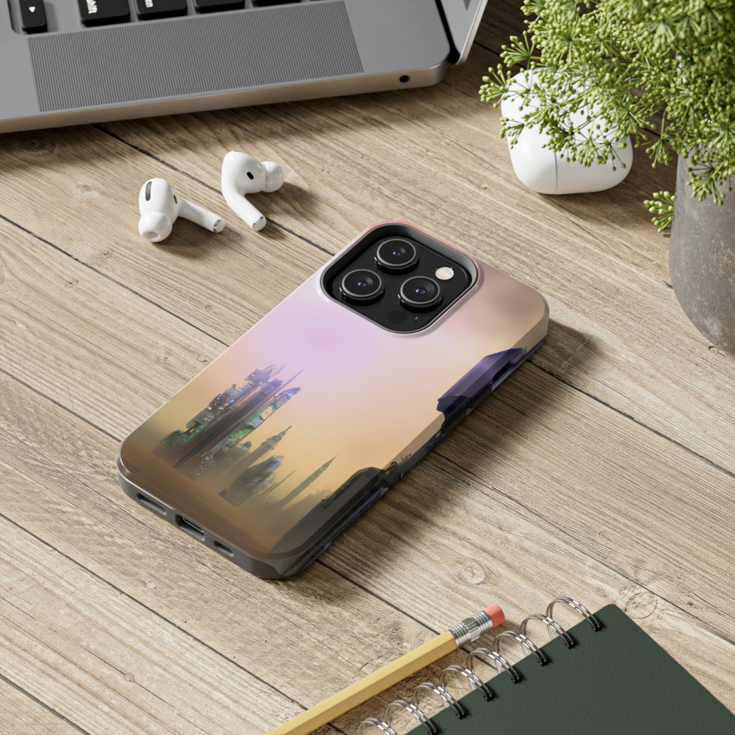 "Lost in the Cosmic Mist" - The Alien Tough Phone Cases