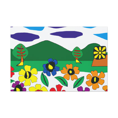 "Blooming Landscape: A Local Mural of Art and Nature" - Canvas