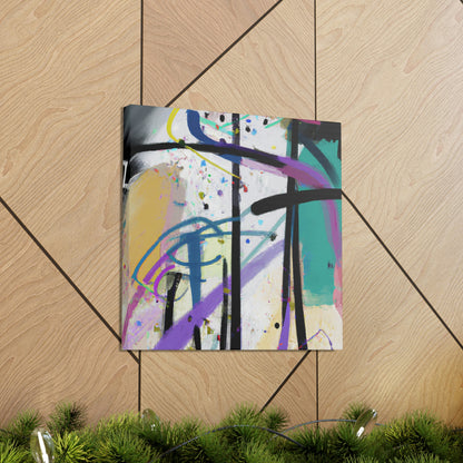 "Abstract Reflections: Battling My Difficult Situation" - Canvas