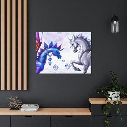 "The Crystal War: Dragon vs Pegasus" - The Alien Canva