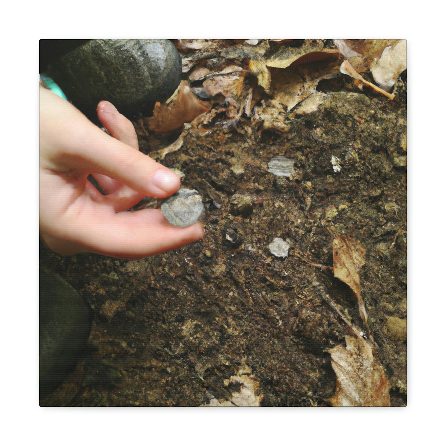 "Búsqueda de monedas en el bosque" - The Alien Canva