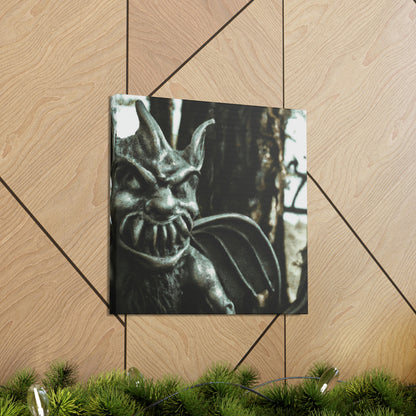 "The Enchanted Gargoyle Grove" - ​​Die Alien-Canva