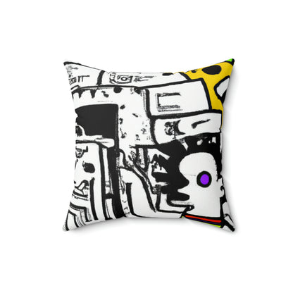 Mystic Mage Odyssey: A Time-Travel Tomb Raid - The Alien Square Pillow