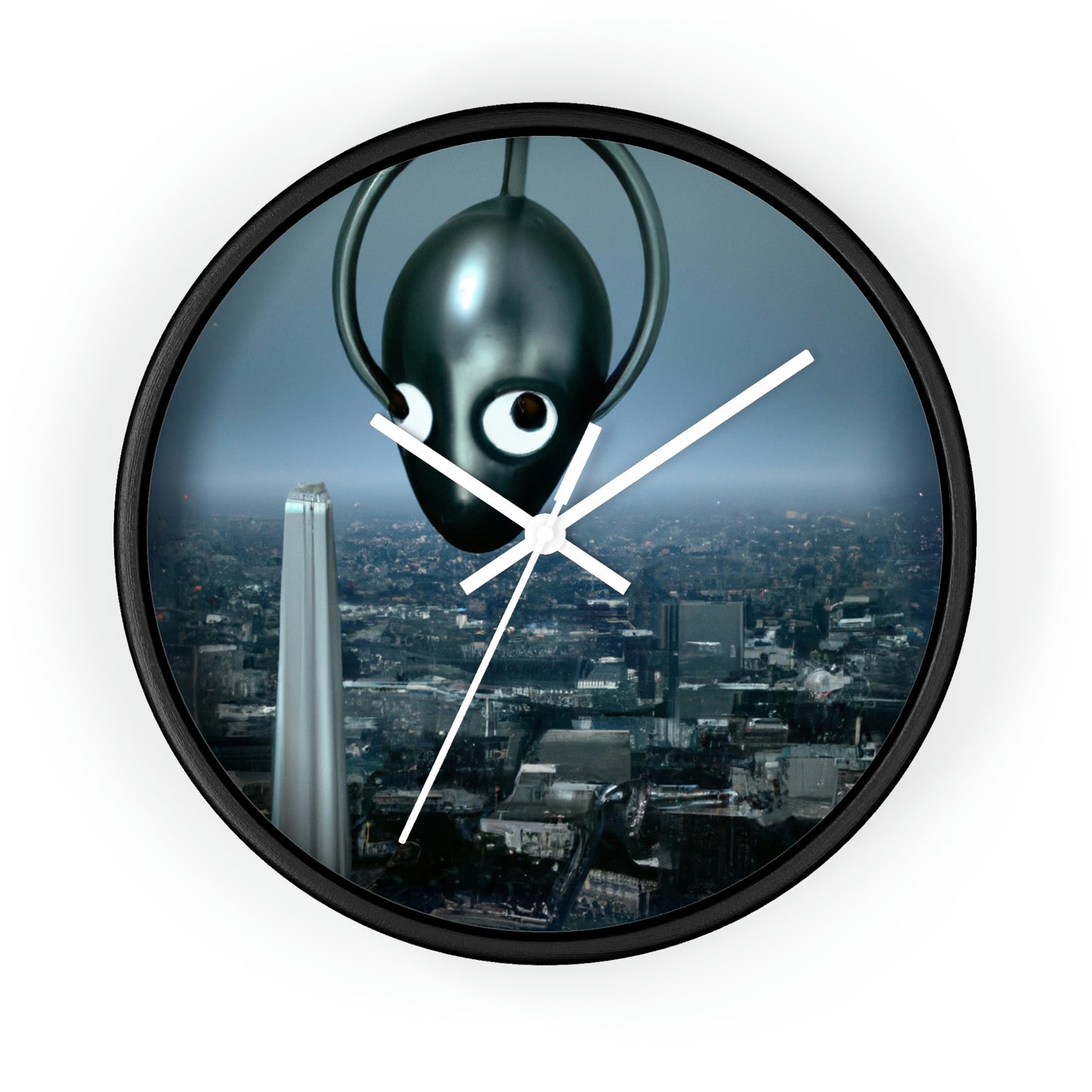 "A Distant Spark: An Alien's Search for Sanctuary in the City." - The Alien Wall Clock