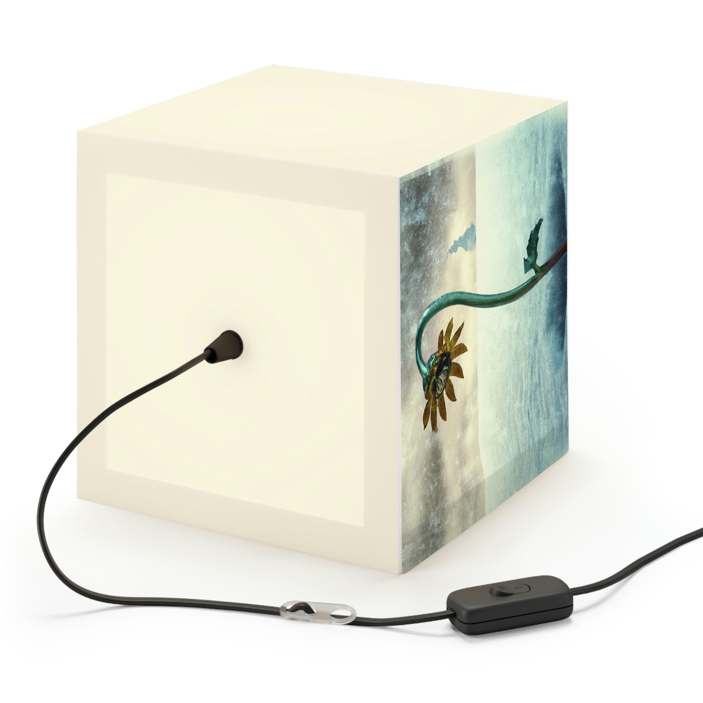 "Fighting the Frost: A Flower's Story" - The Alien Light Cube Lamp