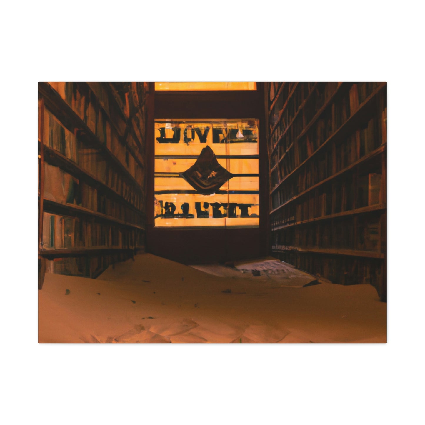 "La biblioteca olvidada del desierto" - The Alien Canva