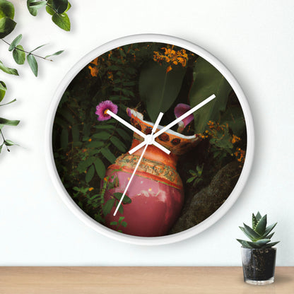 "Un jardín en ruinas" - El reloj de pared alienígena