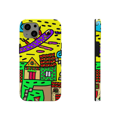 "A Slumbering Village of the Soaring Dragon" - The Alien Tough Phone Cases