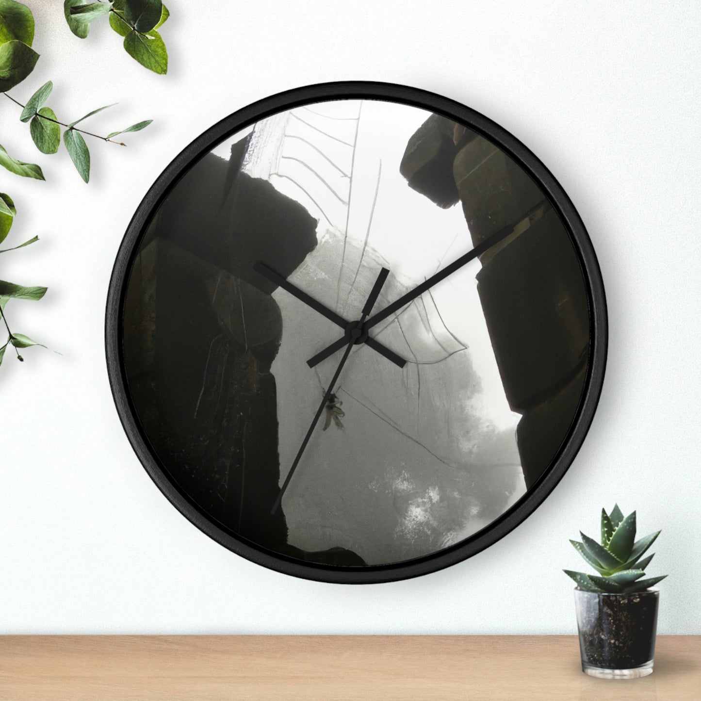 "Ghostly Cobwebs in the Ruins" - The Alien Wall Clock