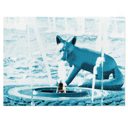 "Foxy Frolicking in the Fountain" - The Alien Jigsaw Puzzle