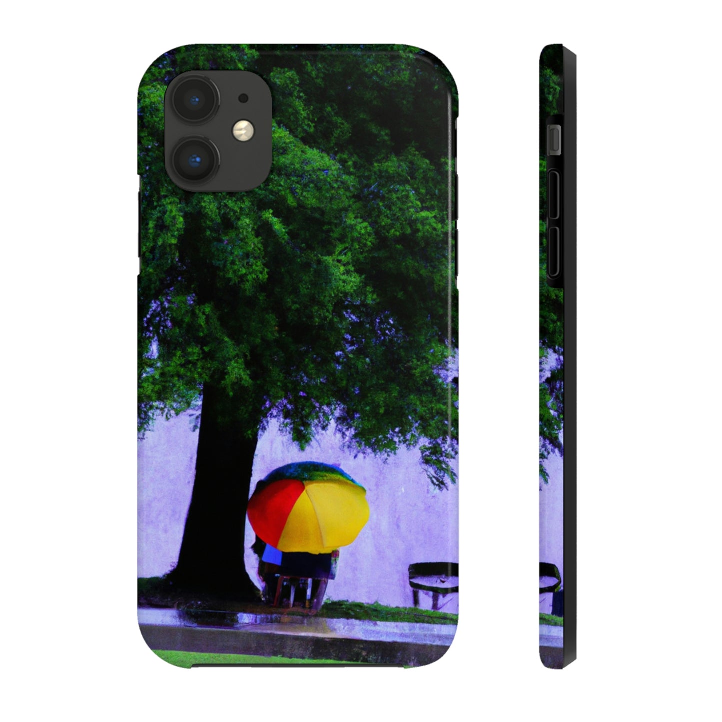 "Beneath the Rainy Sky." - The Alien Tough Phone Cases