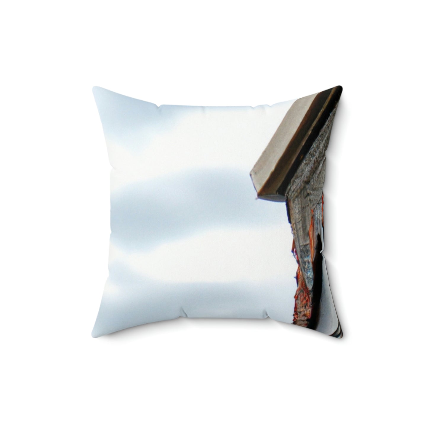 The Clocktower's Shadow - The Alien Square Pillow