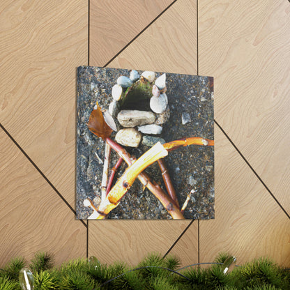 "A Walk in Nature's Sculpture Garden" - Canvas