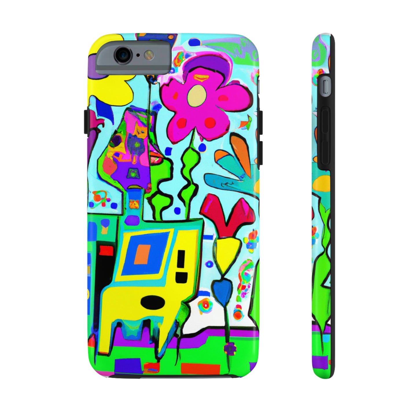 "Ein mystischer Garten aus Regenbogenblättern" - Die Alien Tough Phone Cases