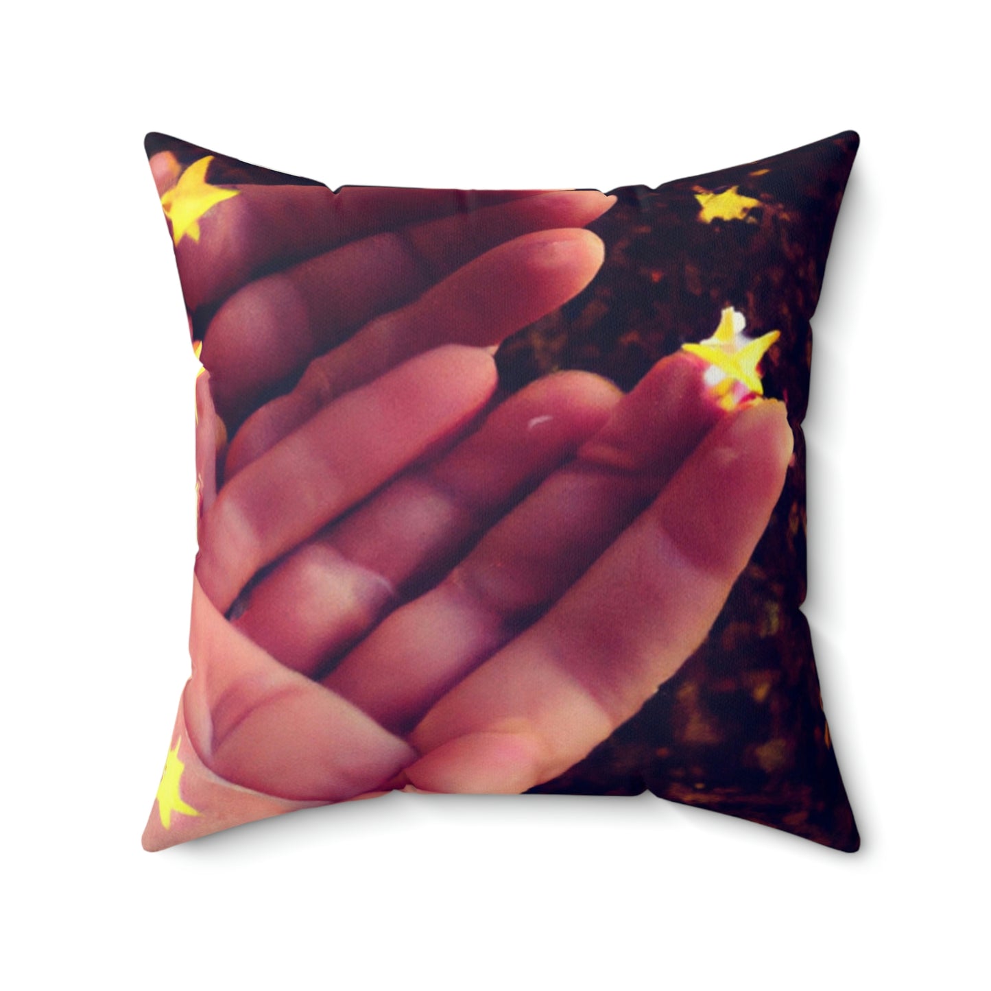 "A Starry Wish in My Pocket" - Das Alien Square Pillow