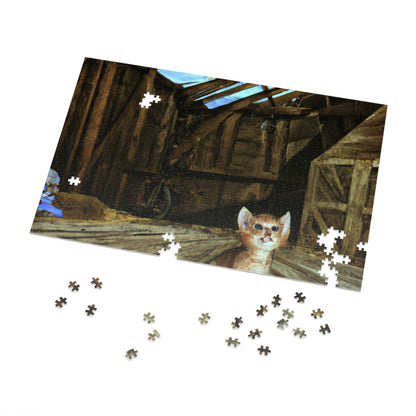 "Kitten in the Barn: A Lost Tale of Love and Courage" - The Alien Jigsaw Puzzle