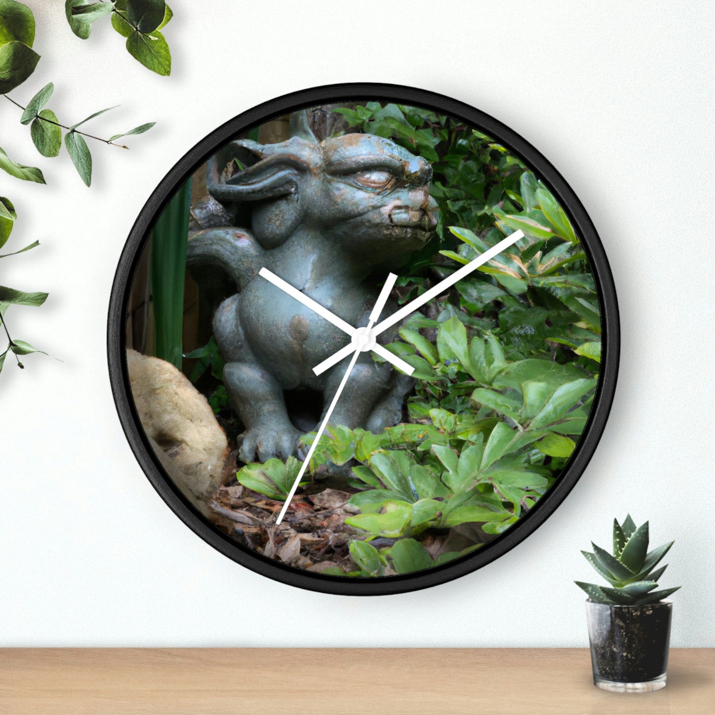 "Guardian of the Secret Garden" - The Alien Wall Clock