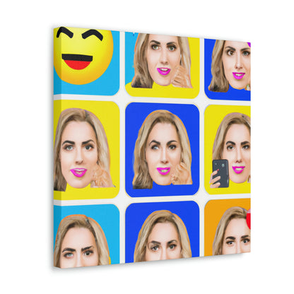 "Emoji-zing a Celebrity: A Pop Art Portrait" - The Alien Canva