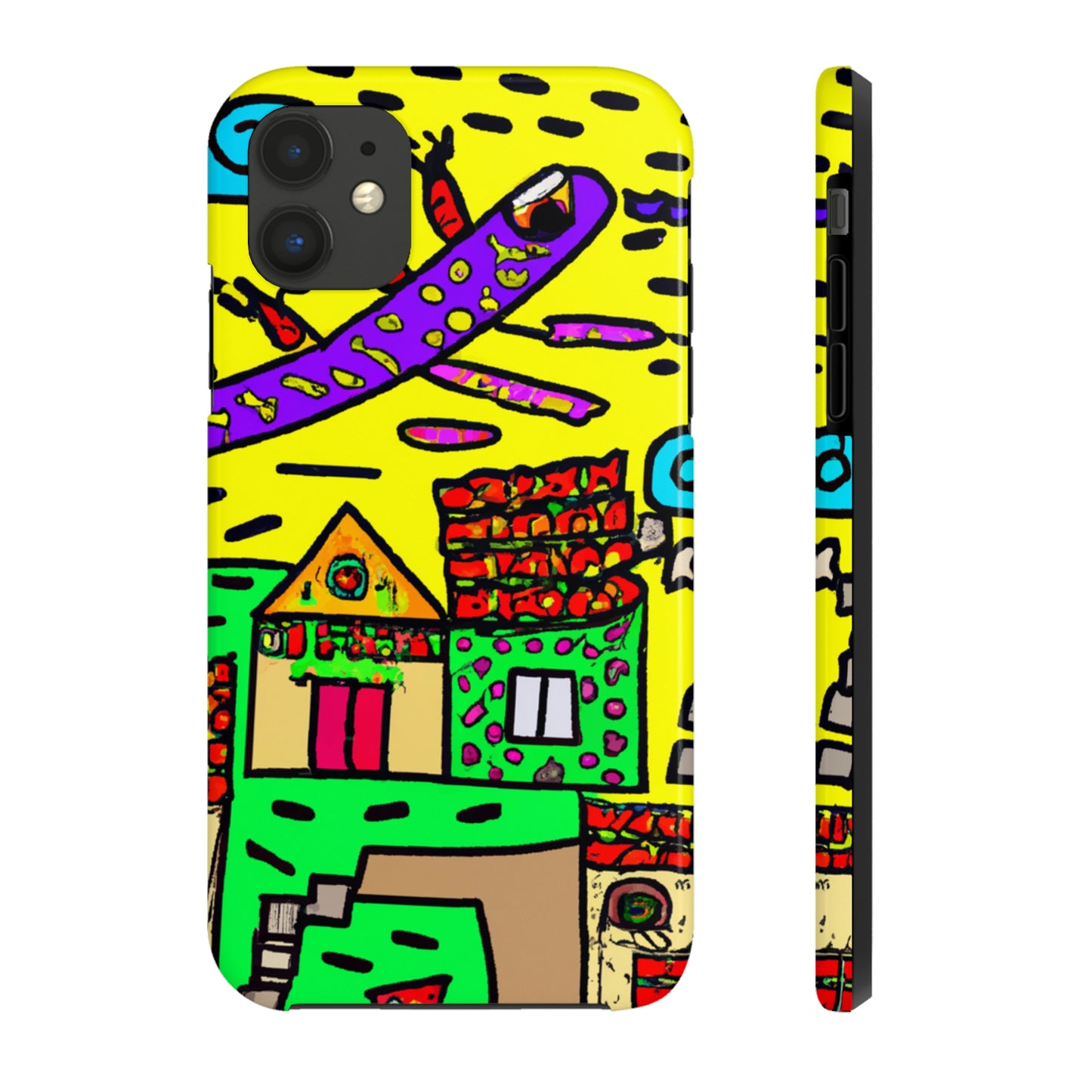 "A Slumbering Village of the Soaring Dragon" - The Alien Tough Phone Cases