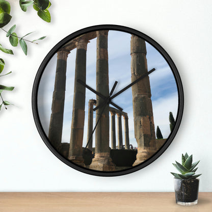 "Lost in Ancient Ruins: A Wanderlust Odyssey" - The Alien Wall Clock