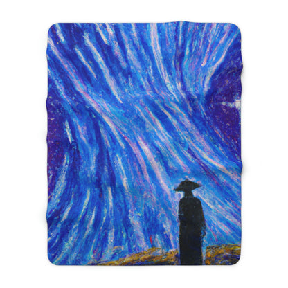 "A Starlit Solace" - The Alien Sherpa Fleece Blanket