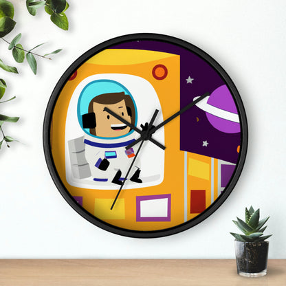 "Un viaje de sonrisas celestiales" - El reloj de pared alienígena