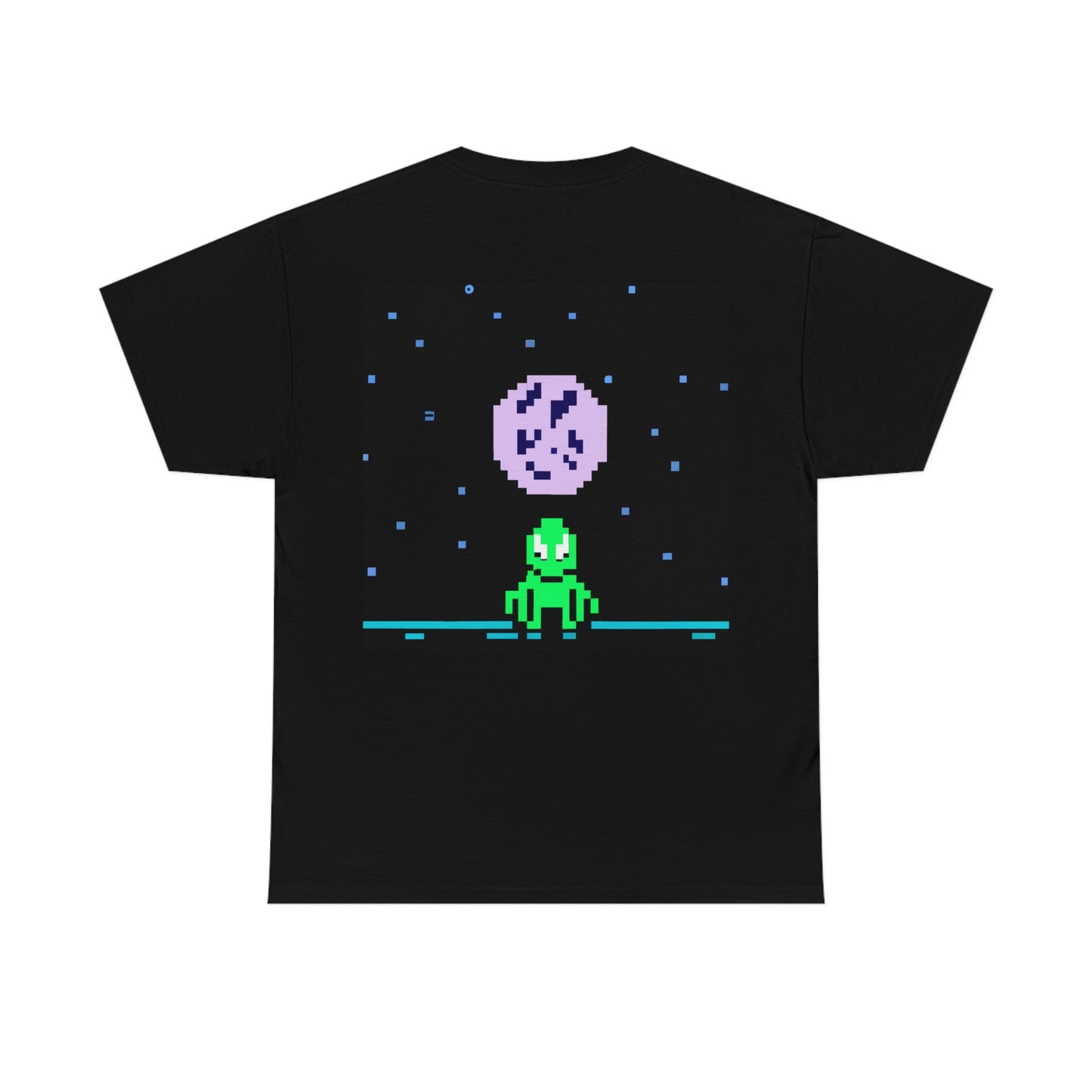 "Lonely Witness of the Night Sky" - The Alien T-shirt Pixel Art