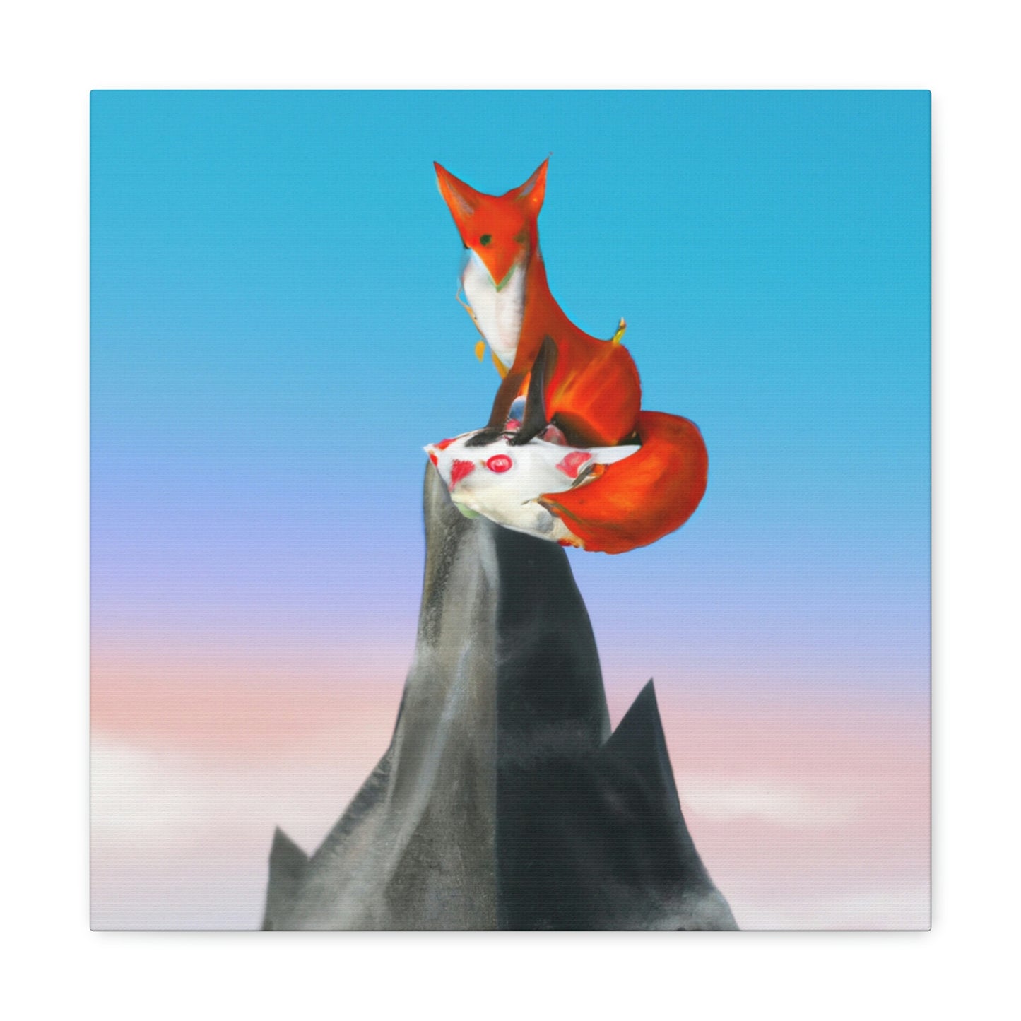 Der Fuchs, der auf dem Berg gipfelt - The Alien Canva