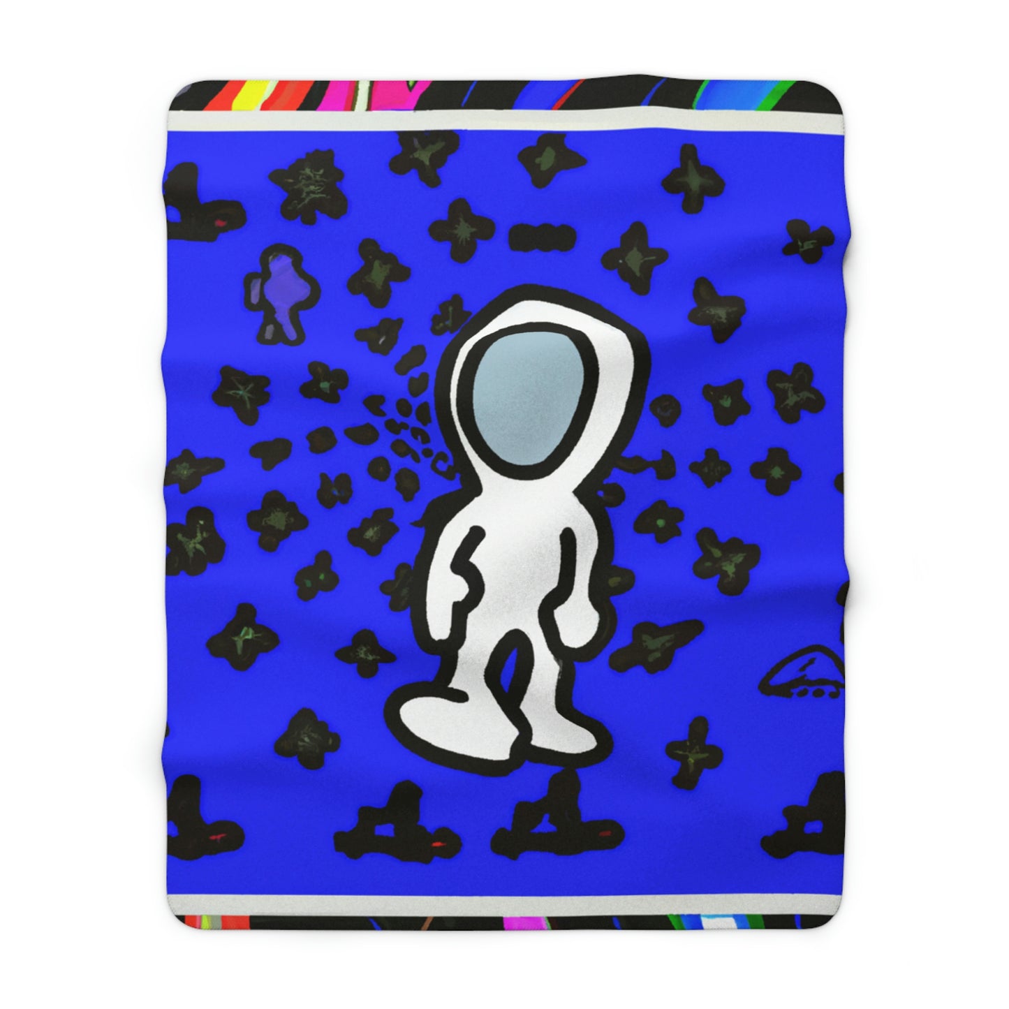 "Exploring the Unknown Universe" - The Alien Sherpa Fleece Blanket