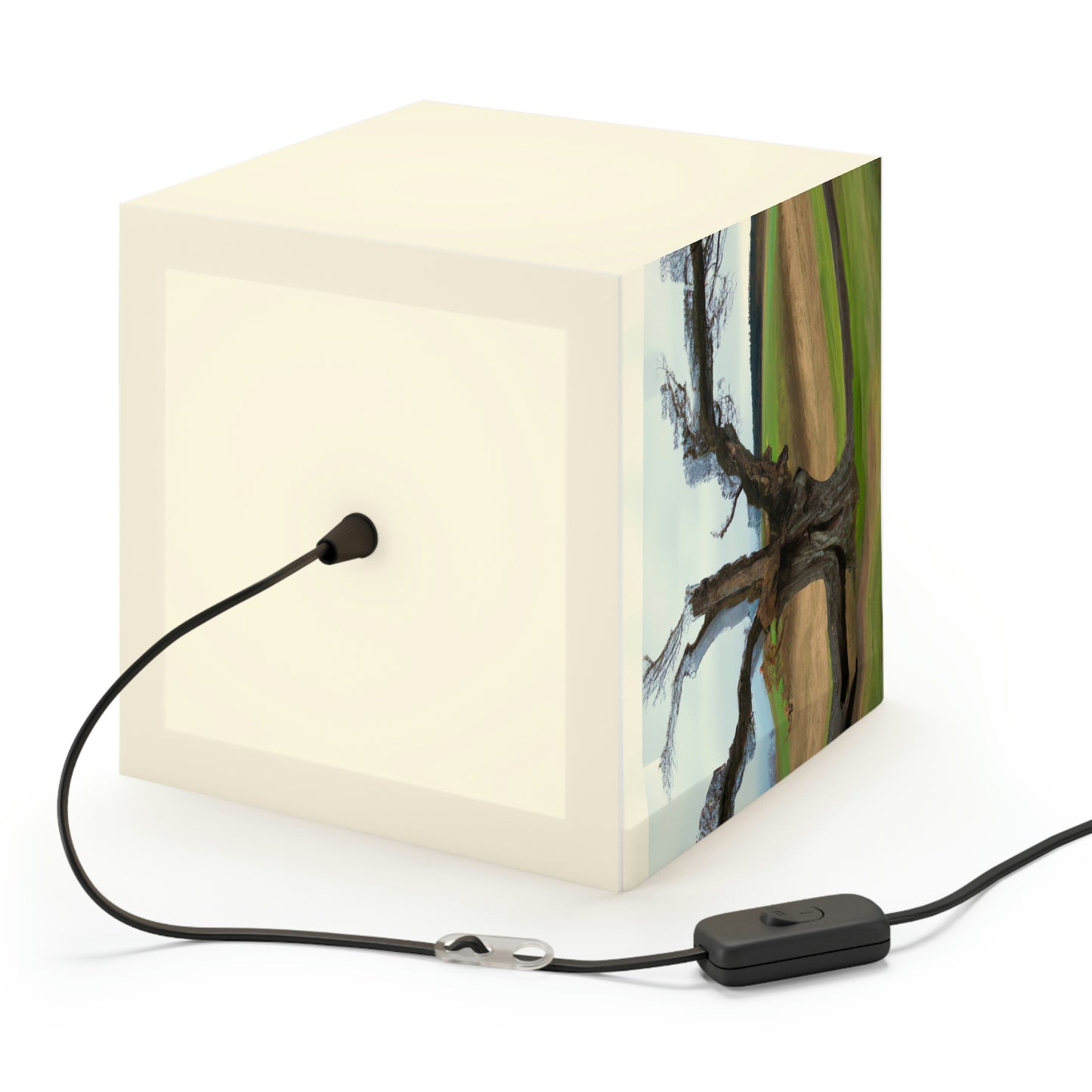 "A Shadow in the Meadow: The Last Standing Tree" - The Alien Light Cube Lamp