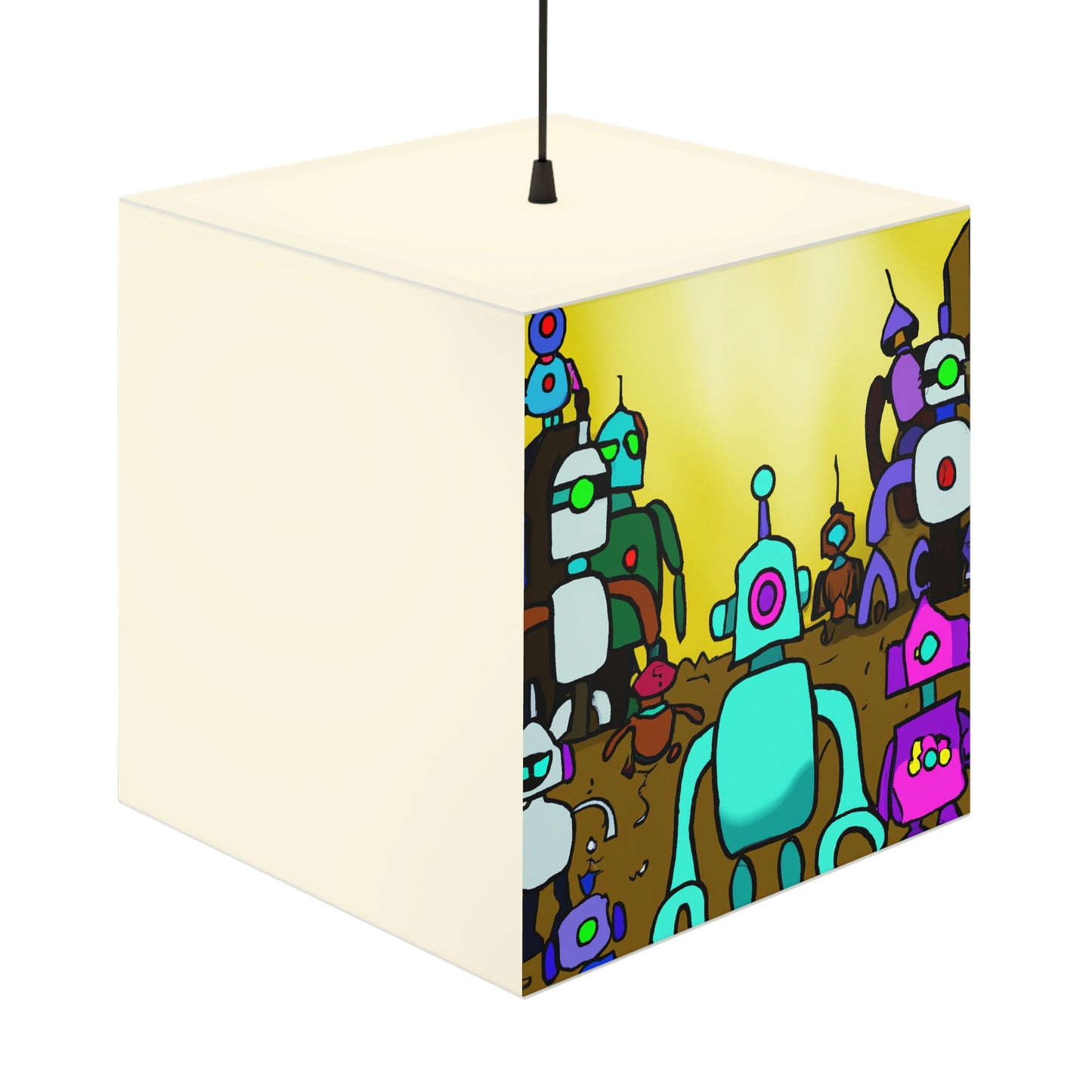 "A Spectrum of Enslaved Machines" - The Alien Light Cube Lamp