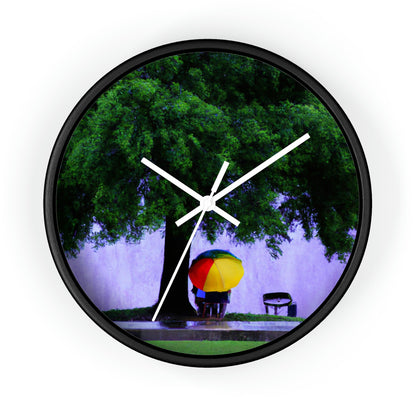 "Beneath the Rainy Sky." - The Alien Wall Clock